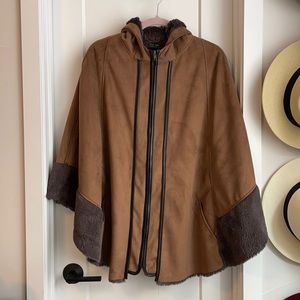 Katie Todd Faux Fur Lined Shawl